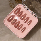 Nude Chrome Nails