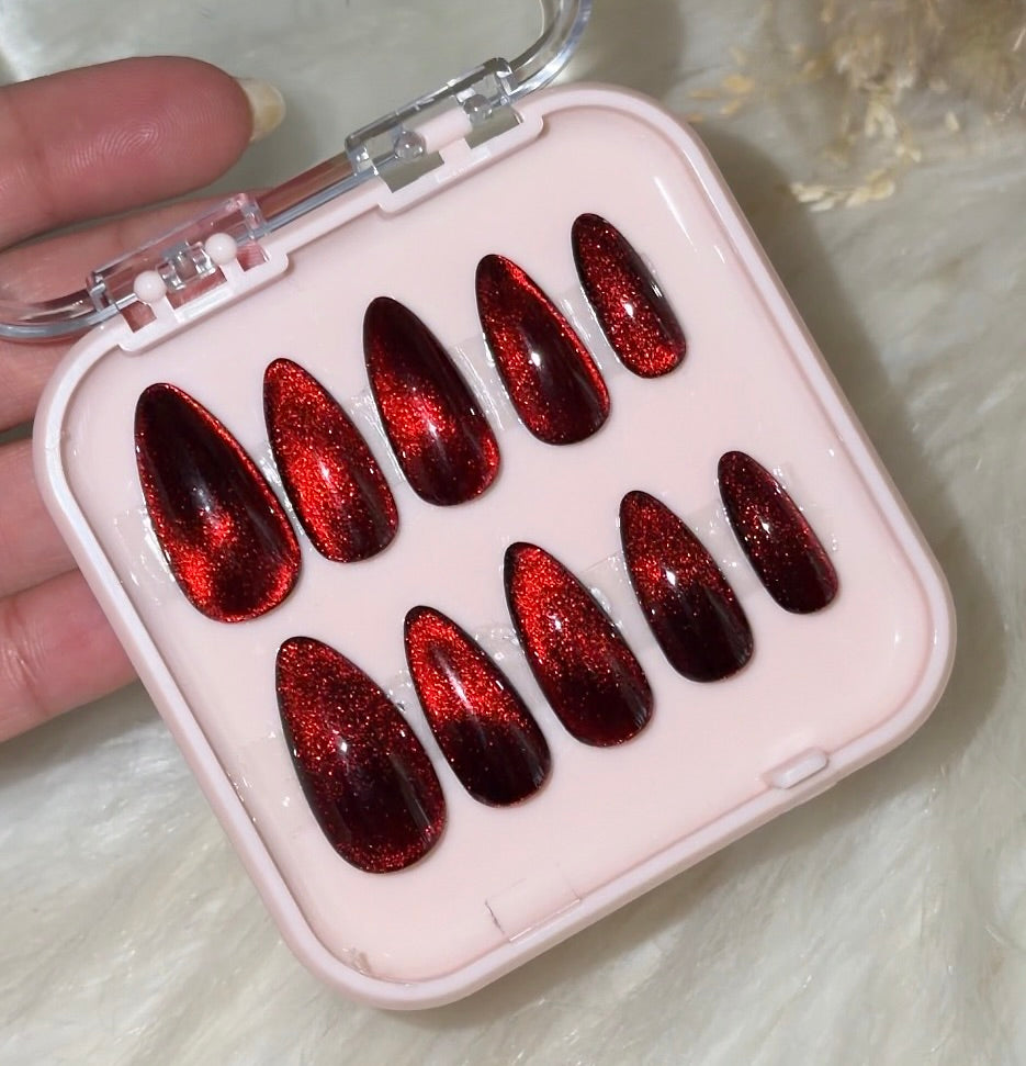 Reflective Red Cat eye