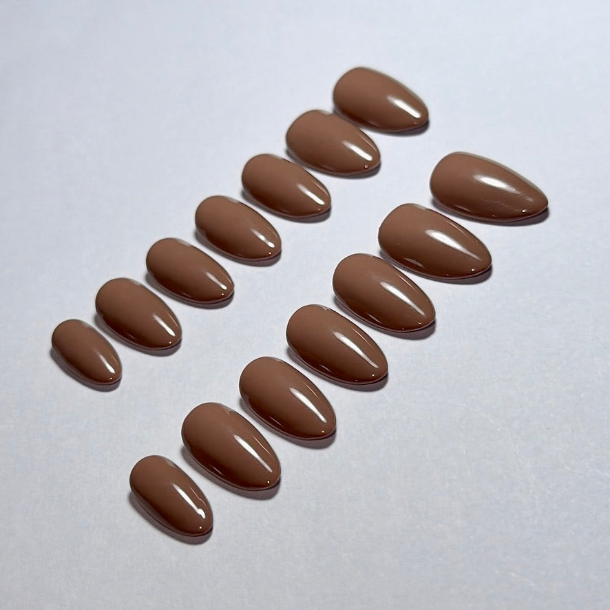 Nude Brown Nails