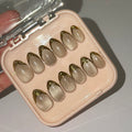 Cat eye with 3-D Chrome french