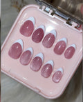 Pink cat eye with french