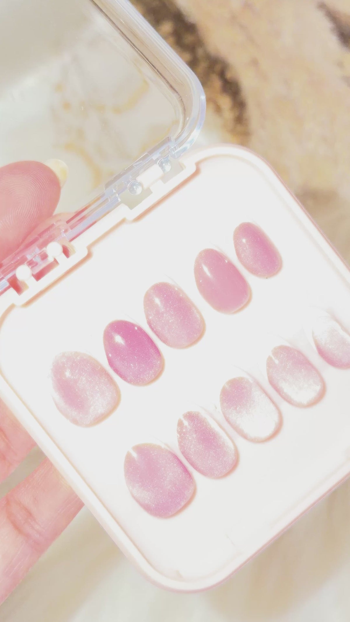 Pink cat eye with french