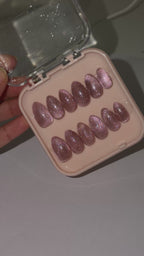 High sparkle Dusty Rose cat eye