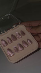 Sparkle Blush Pink Cat eye
