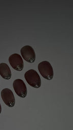 Soft cat eye glitter ombre