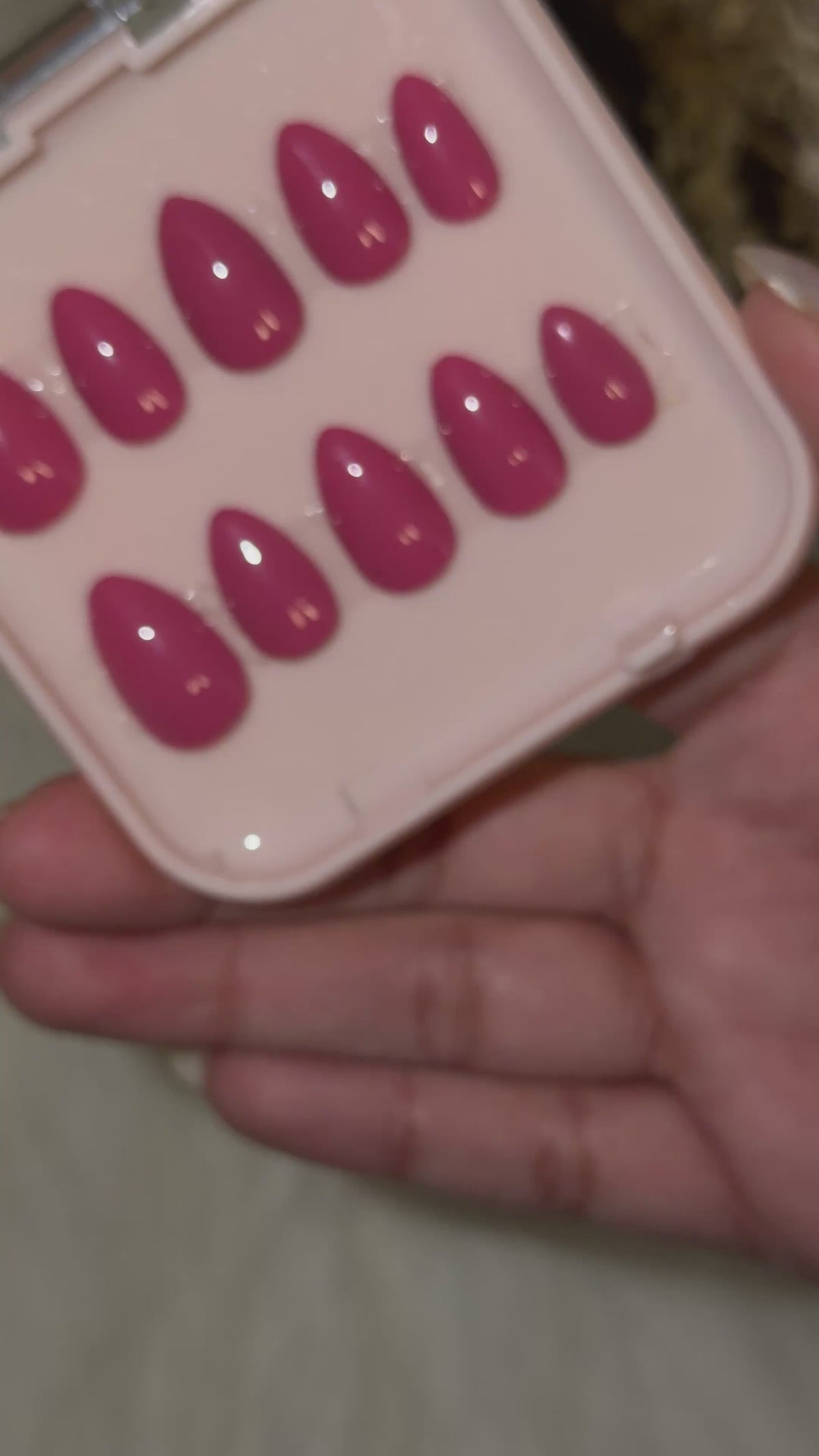 Solid Pink Nails